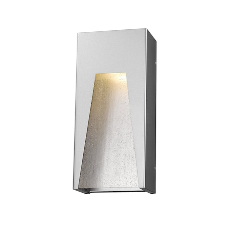 Z-Lite Millenial 1 Light Outdoor Wall Light, Silver And Clear Seedy 561M-SL-SL-SDY-LED